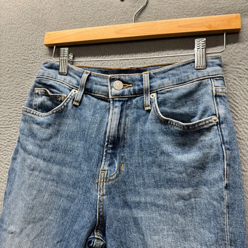 Veronica Beard Jeans Womens 25 Ryleigh Slim Straight Ankle Wanderer Dust Blue